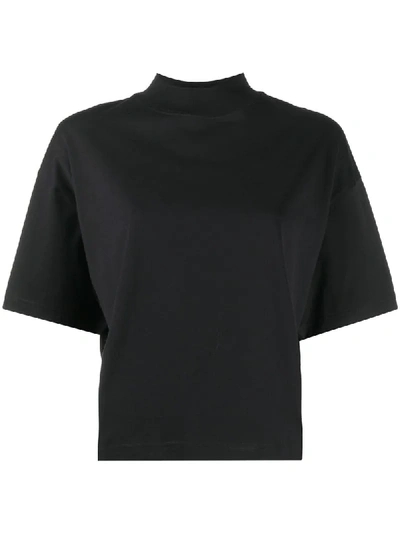 Shop Acne Studios Mock Neck T-shirt In Black