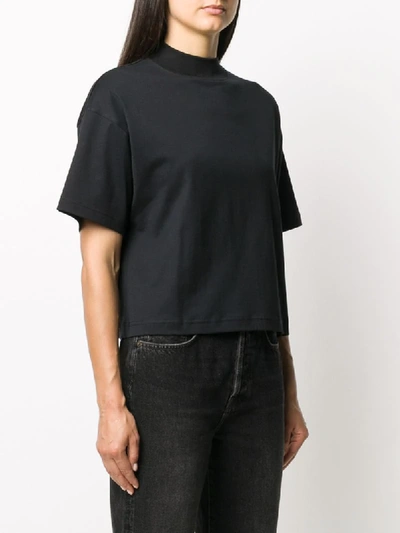 Shop Acne Studios Mock Neck T-shirt In Black