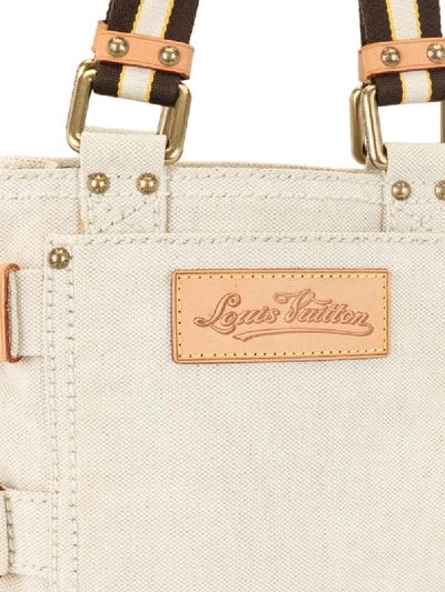 Pre-owned Louis Vuitton 2005  Globe Pm Tote Bag In Neutrals