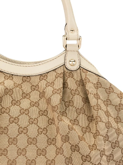 Pre-owned Gucci Gg Pattern Tote Bag In Neutrals