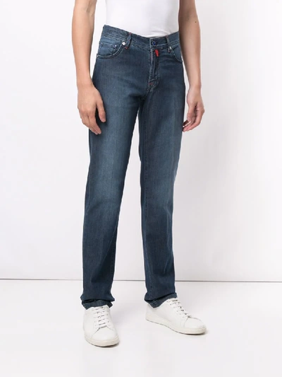 Shop Kiton Straight-leg Jeans In Blue