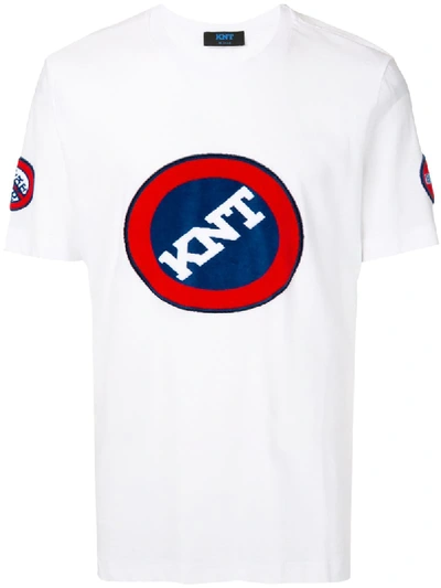 Shop Kiton Logo-print T-shirt In White
