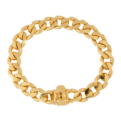 Shop Emanuele Bicocchi Gold Edge Chain Bracelet