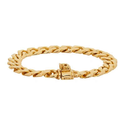 Shop Emanuele Bicocchi Gold Edge Chain Bracelet