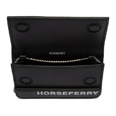 Shop Burberry Black Horseferry Card Case Bag
