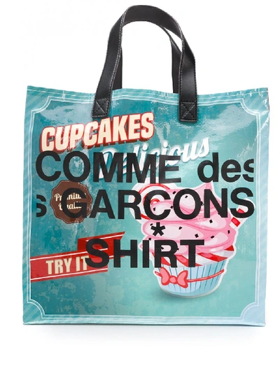 Shop Comme Des Garçons Shirt Print Bag