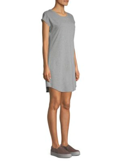 Shop Joie Delzia Cotton T-shirt Dress In Heather Grey