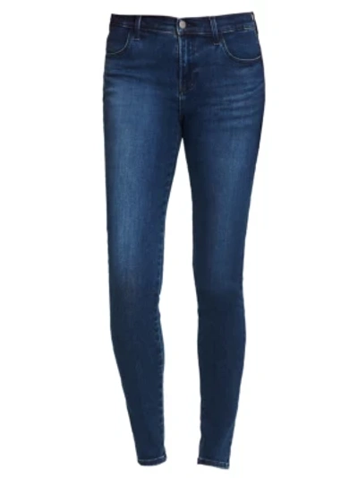Shop J Brand Sophia Mid-rise Super Skinny Jeans In Ntrepid