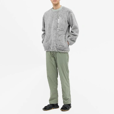 Shop And Wander High Loft Fleece Sweat In Grey