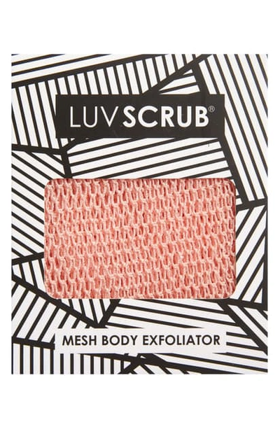Shop Luv Scrub Mesh Body Exfoliator In Made You Blush