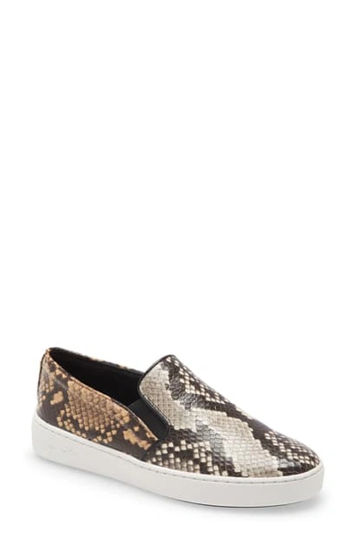 Shop Michael Michael Kors Keaton Slip-on Sneaker In Snake Print Leather