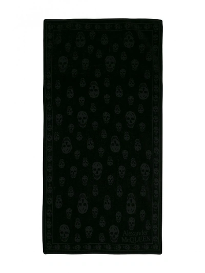 Shop Alexander Mcqueen Cotton Beach Towel