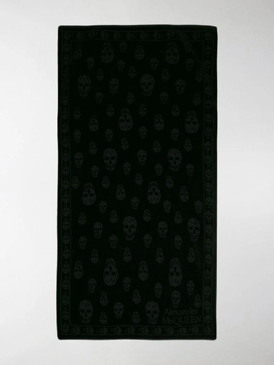 Shop Alexander Mcqueen Cotton Beach Towel