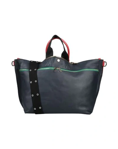 Shop Sacai Cross-body Bags In Dark Blue