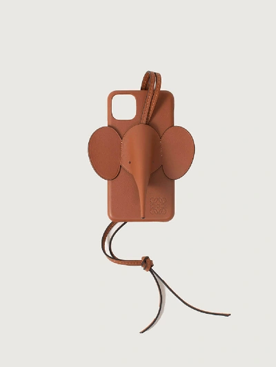 Shop Loewe Elephant Phone Cover 11 Pro Max In Brown