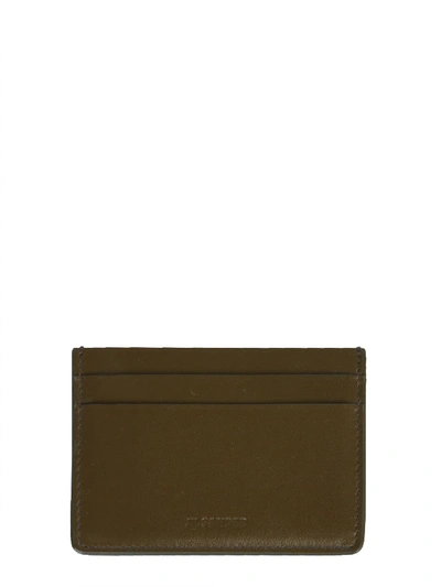 Shop Jil Sander Card Holder With Logo In Verde