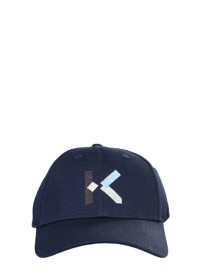 Shop Kenzo Baseball Cap In Blu