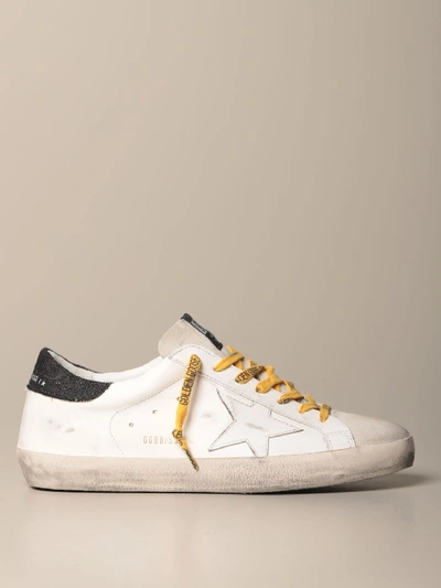 Shop Golden Goose Sneakers In Leather And Suede In White