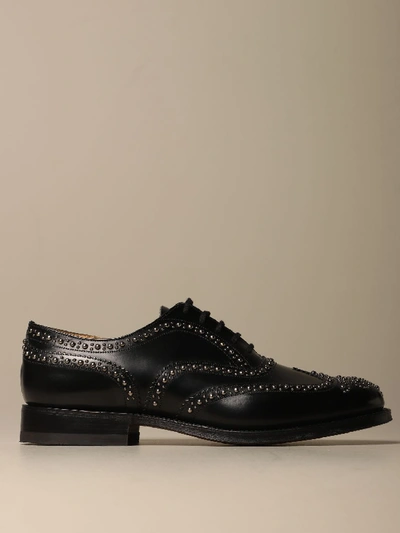 Shop Church's Oxford In Leather With Studs In Black