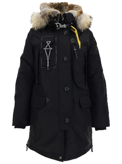 Shop Parajumpers Kodiak Parka Coat In Black