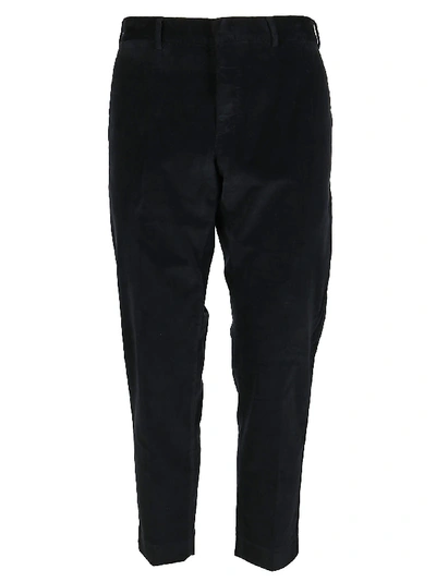 Shop Pt01 Black Stretch Cotton Corduroy Trousers
