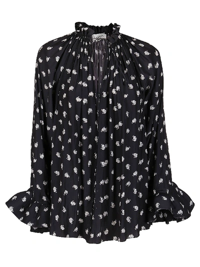 Shop Lanvin Black And White Blouse