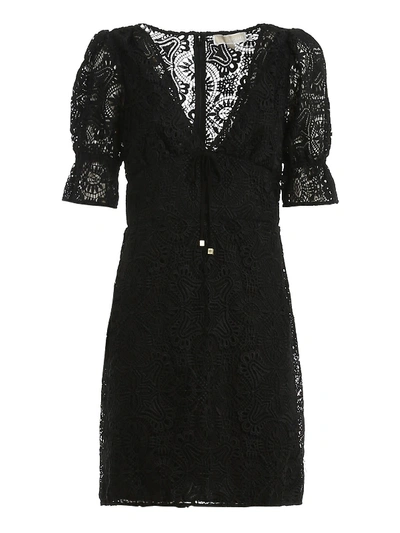 Shop Michael Kors Lace Dress In Black