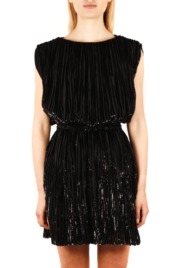 black silk dress mini