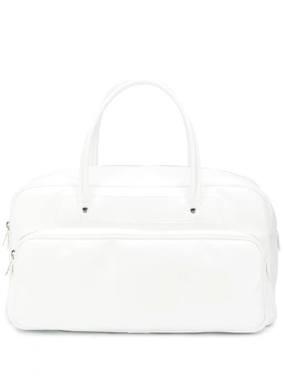 Shop Comme Des Garçons Comme Des Garçons Top-handle Bowling Bag In White