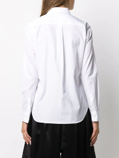 Shop Comme Des Garçons Comme Des Garçons Ruffle-bib Shirt In White