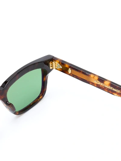 Shop Jacques Marie Mage Tortoiseshell Frame Sunglasses In Brown