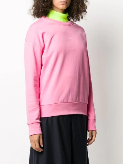Shop Apc Mini Logo Sweatshirt In Pink