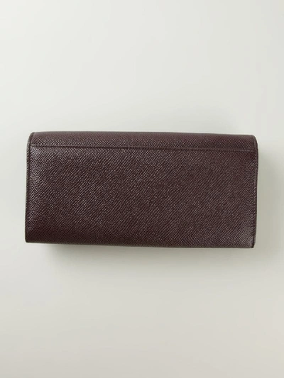 Shop Dolce & Gabbana Long 'continental' Wallet In Red