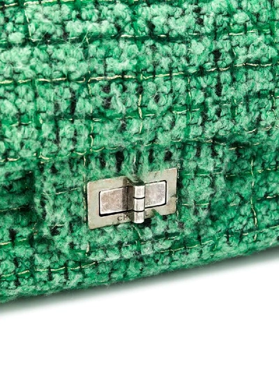 Pre-owned Chanel 2008 Maxi Messenger Bag In Green