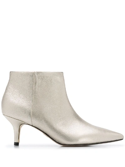 Shop Tommy Hilfiger Pointed Toe 70mm Boots In Gold