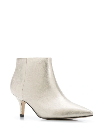 Shop Tommy Hilfiger Pointed Toe 70mm Boots In Gold