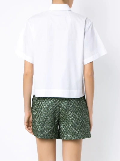 Shop Dolce & Gabbana Short-sleeve Buttoned Shirt In White