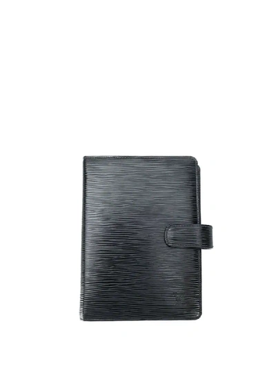 Pre-owned Louis Vuitton  Leather Agenda In Black