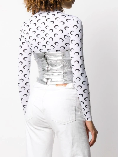 Manokhi Bustier Structured Top In Silver