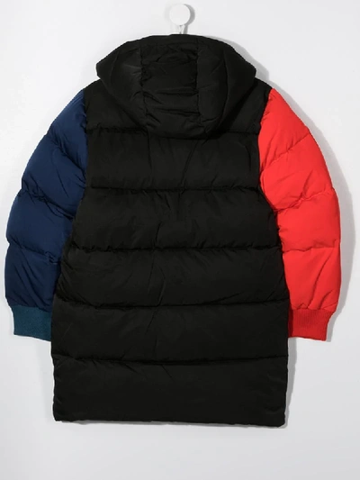 Stella Mccartney Teen Smc Logo Poly Puffer In Blue