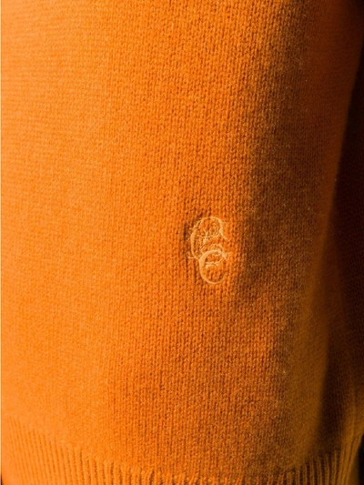 Shop Chloé Cashmere Turtleneck Sweater In Orange