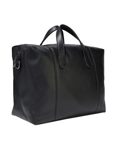 Shop Giorgio Armani Travel Duffel Bags In Black