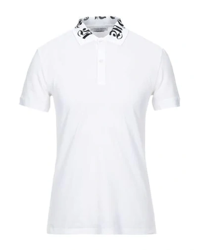 Shop Alexander Mcqueen Polo Shirts In White