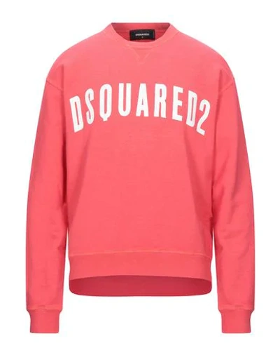 Shop Dsquared2 Sweatshirts In Coral