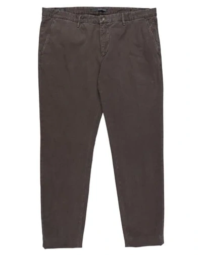 Shop Jeckerson Casual Pants In Dark Brown