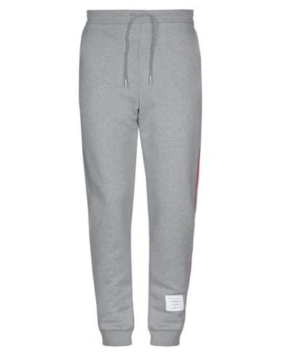 Thom Browne Rwb Stripe Loopback Sweatpants In Grey