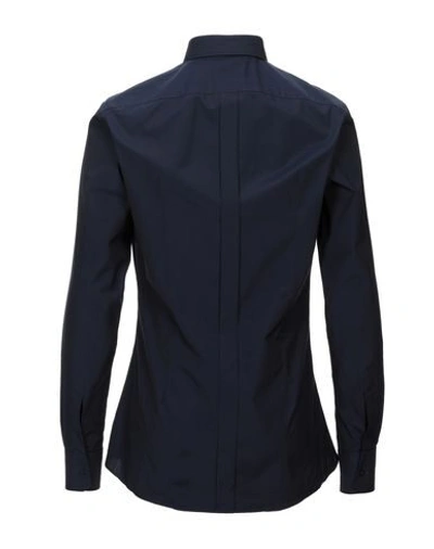 Shop Dolce & Gabbana Man Shirt Midnight Blue Size 15 Cotton