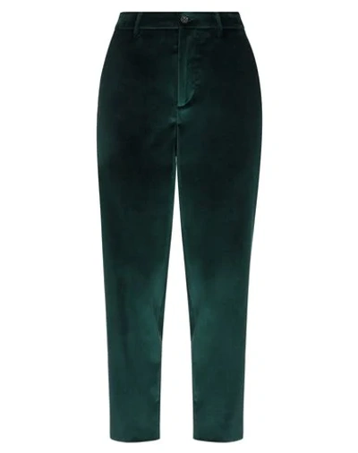 Shop Berwich Casual Pants In Dark Green