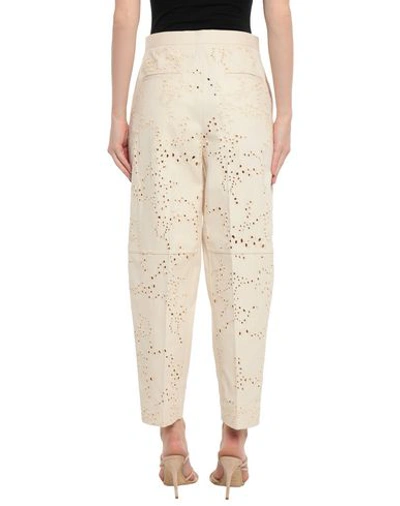 Shop Jil Sander Woman Pants Beige Size 6 Cotton