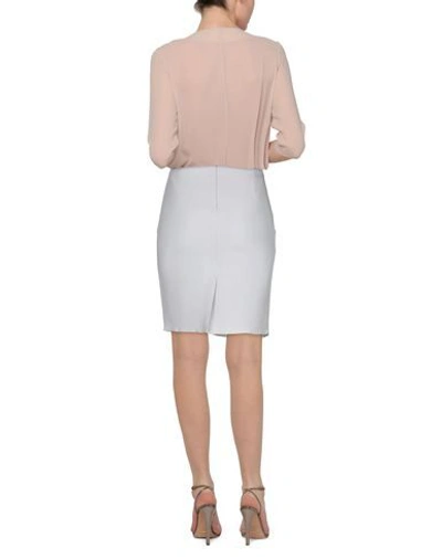 Shop Armani Collezioni Knee Length Skirts In Light Grey